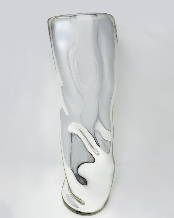 Silver Wavy Vase
