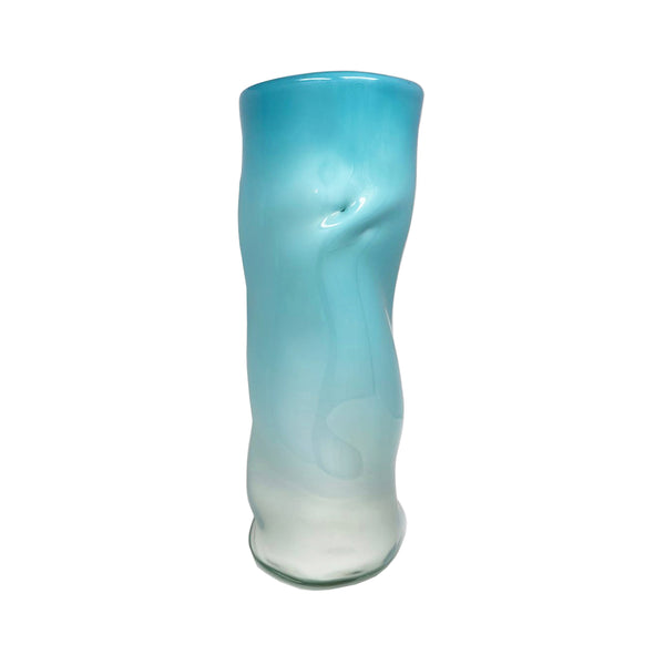 Turquoise Wavy Vase