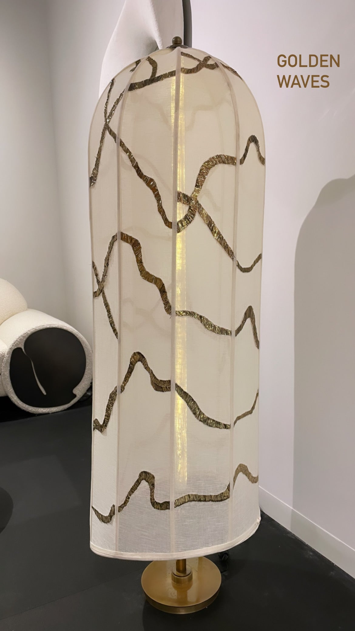 Golden Waves Floor Lamp