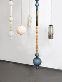 Chain Pendant - Clear & Color Ball Chain