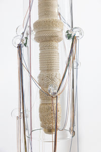 Chain Pendant - Clear & Color Ball Chain