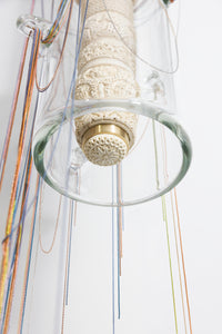 Chain Pendant - Clear & Color Ball Chain