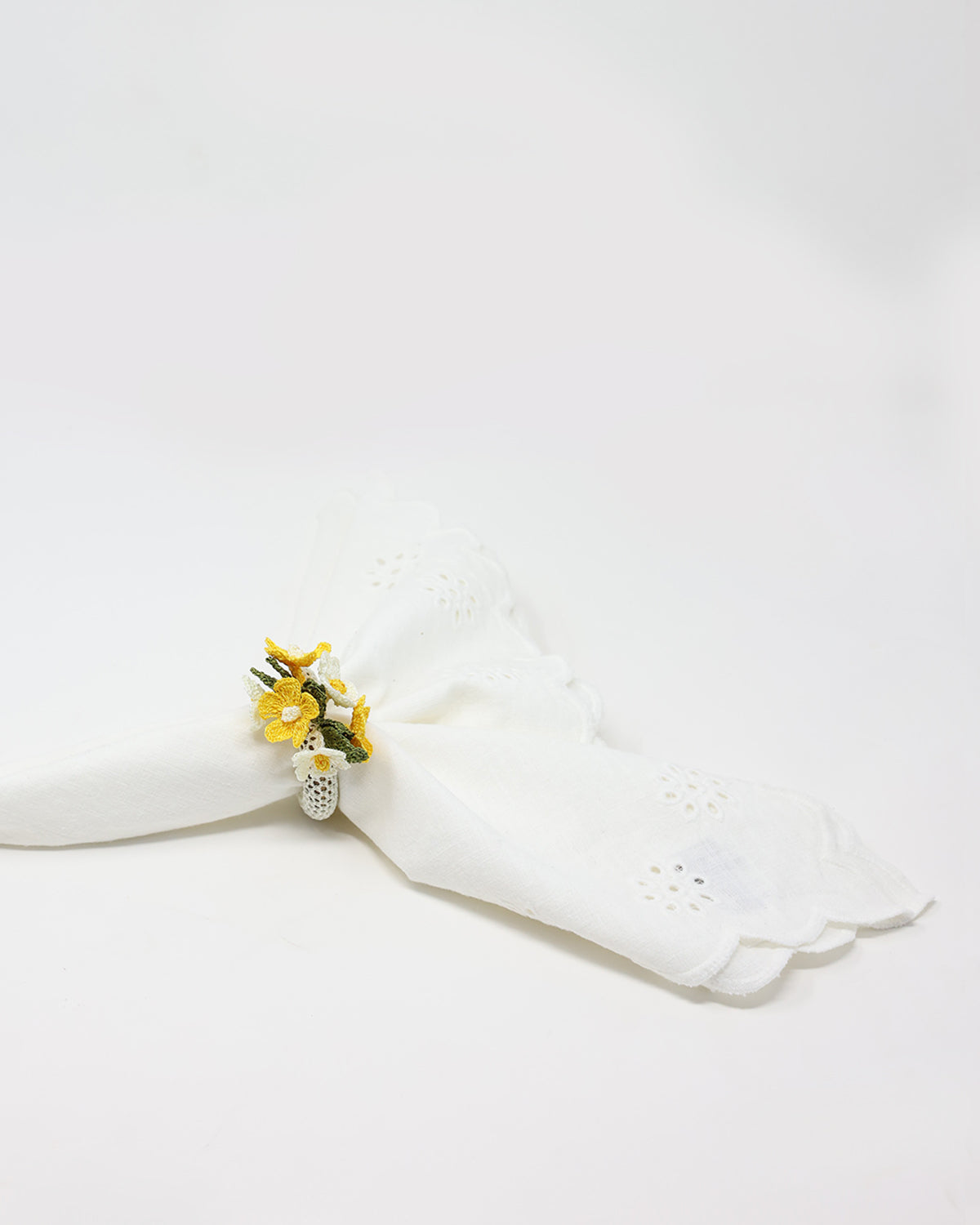 Daisy Napkin Rings - Set of 4