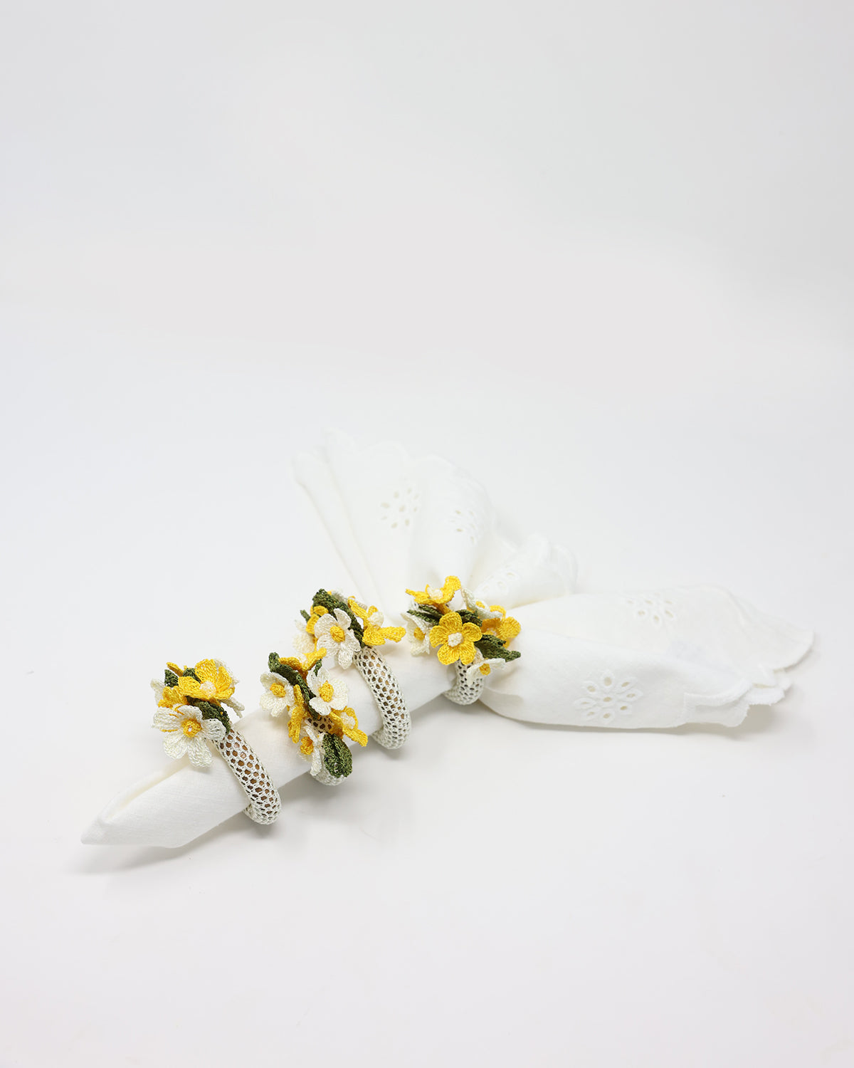 Daisy Napkin Rings - Set of 4