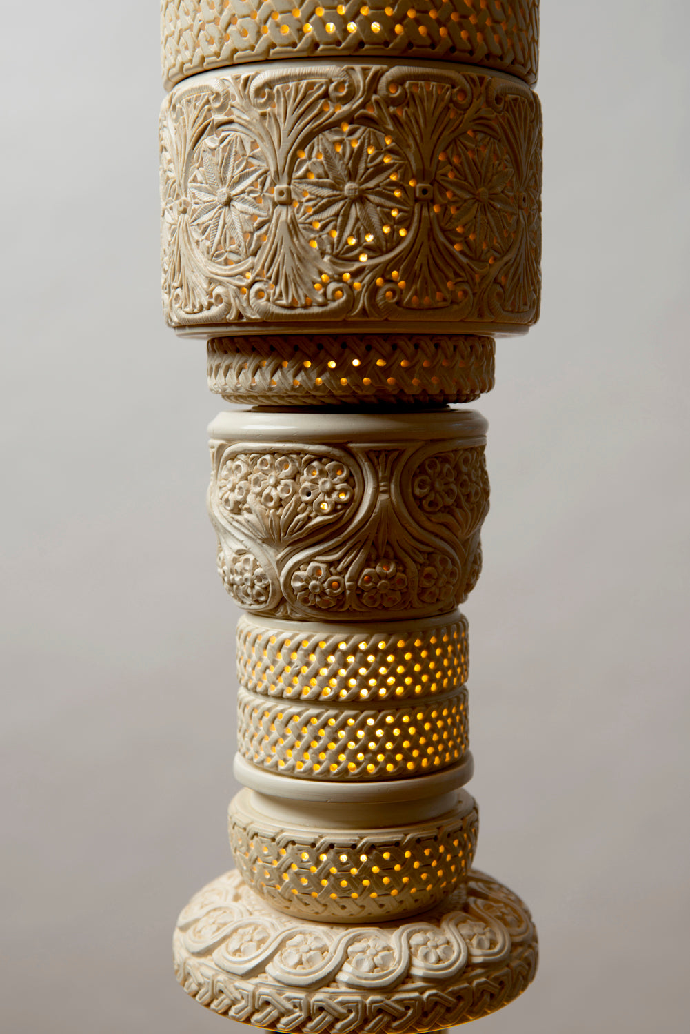 60" Meerschaum Pillar Sconce