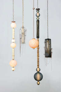 Chain Pendant- Grey & Bronze Chain & Telkari Ornament