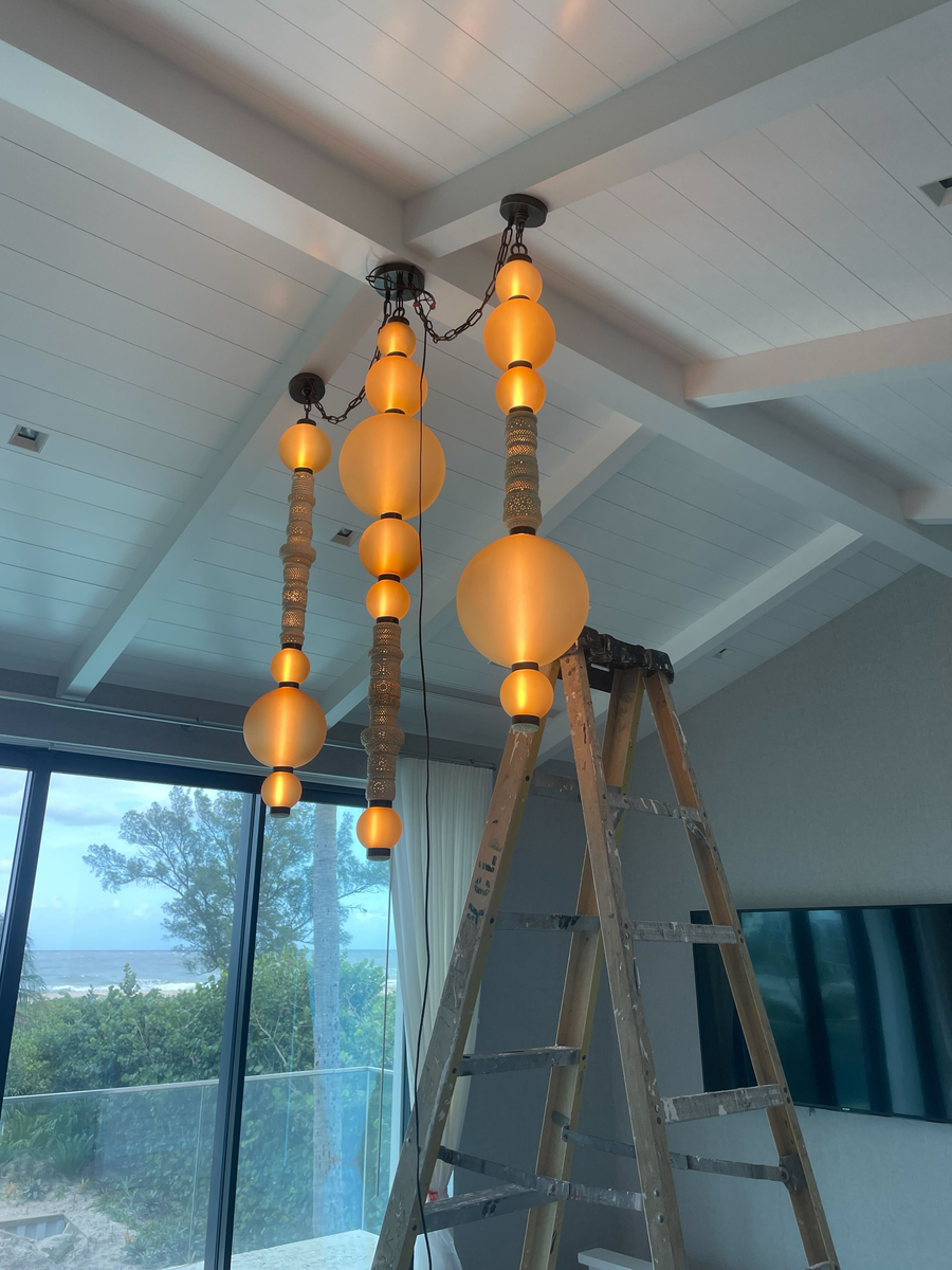 Amber Trio with Chain