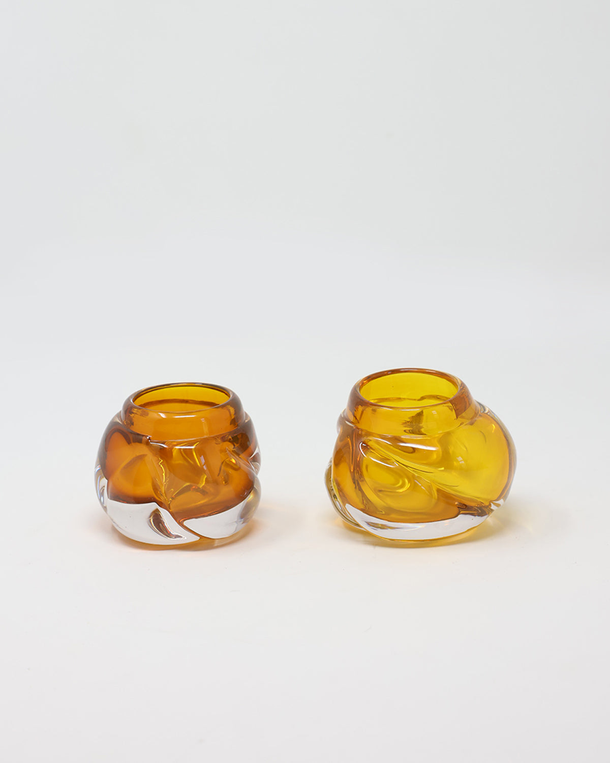 Cut Tealights- Set of 2 - Transparent Colors