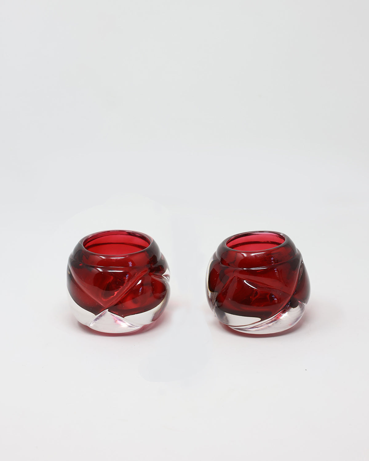 Cut Tealights- Set of 2 - Transparent Colors