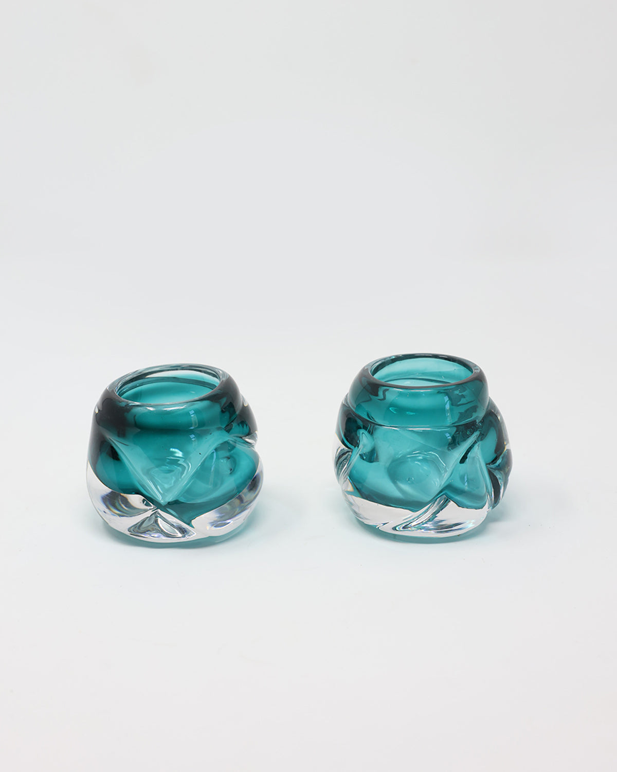 Cut Tealights- Set of 2 - Transparent Colors