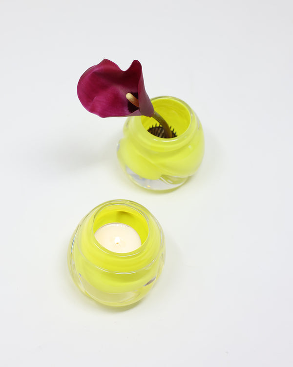 Cut Tealights- Set of 2 - Opaque Colors