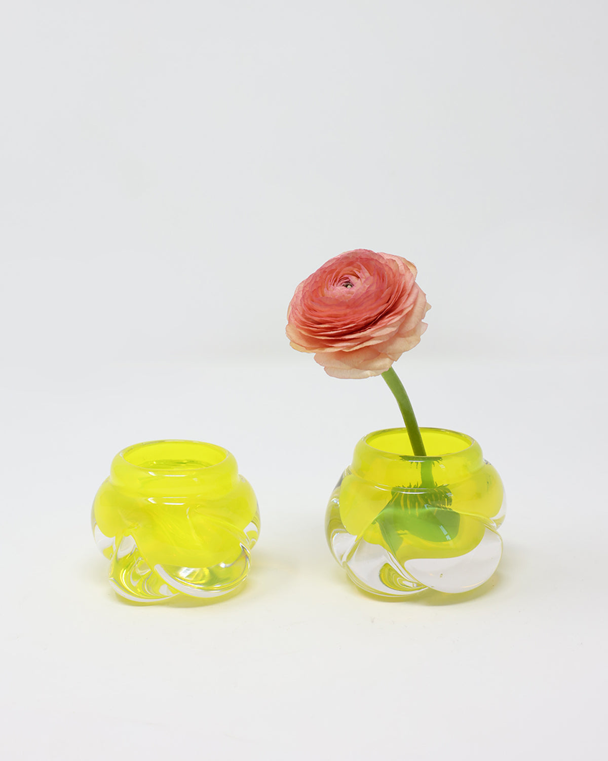 Cut Tealights- Set of 2 - Transparent Colors