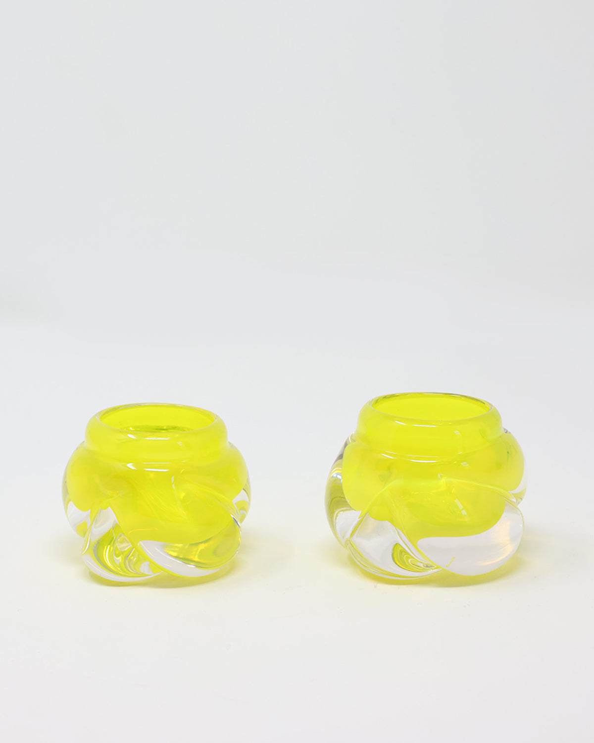 Cut Tealights- Set of 2 - Transparent Colors