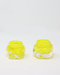 Cut Tealights- Set of 2 - Transparent Colors