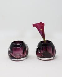 Cut Tealights- Set of 2 - Transparent Colors