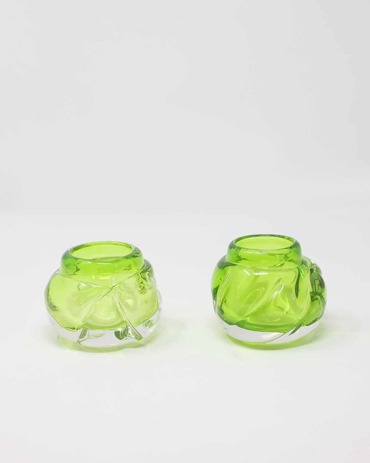 Cut Tealights- Set of 2 - Transparent Colors