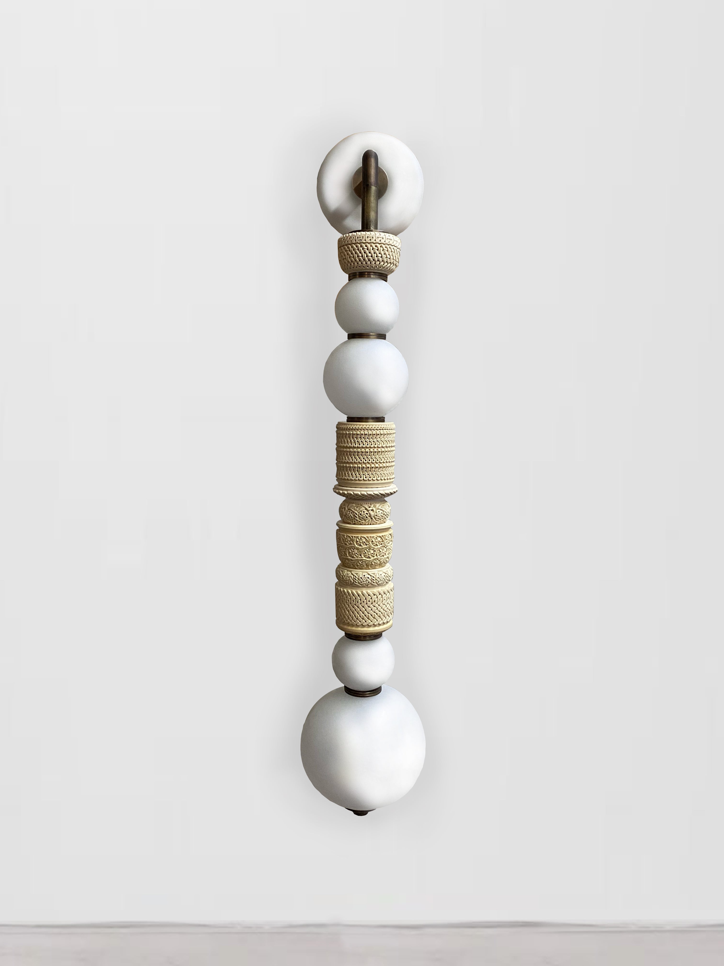 30" Meerschaum Pillar Sconce