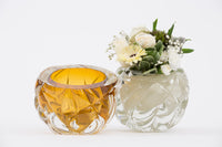 Cream Cut Vase