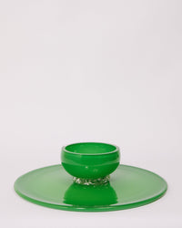 2 in 1 Cake Stand & Party Platter in Green