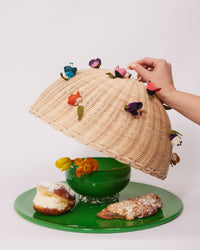 2 in 1 Cake Stand & Party Platter in Green