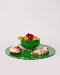 2 in 1 Cake Stand & Party Platter in Green