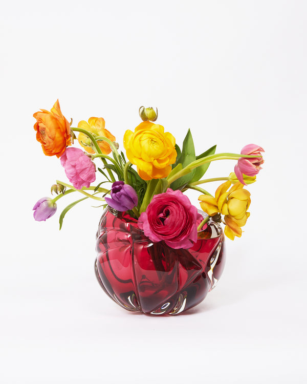Fuchsia Cut Vase