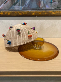 2 in 1 Cake Stand & Party Platter in Caramel