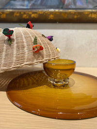2 in 1 Cake Stand & Party Platter in Caramel