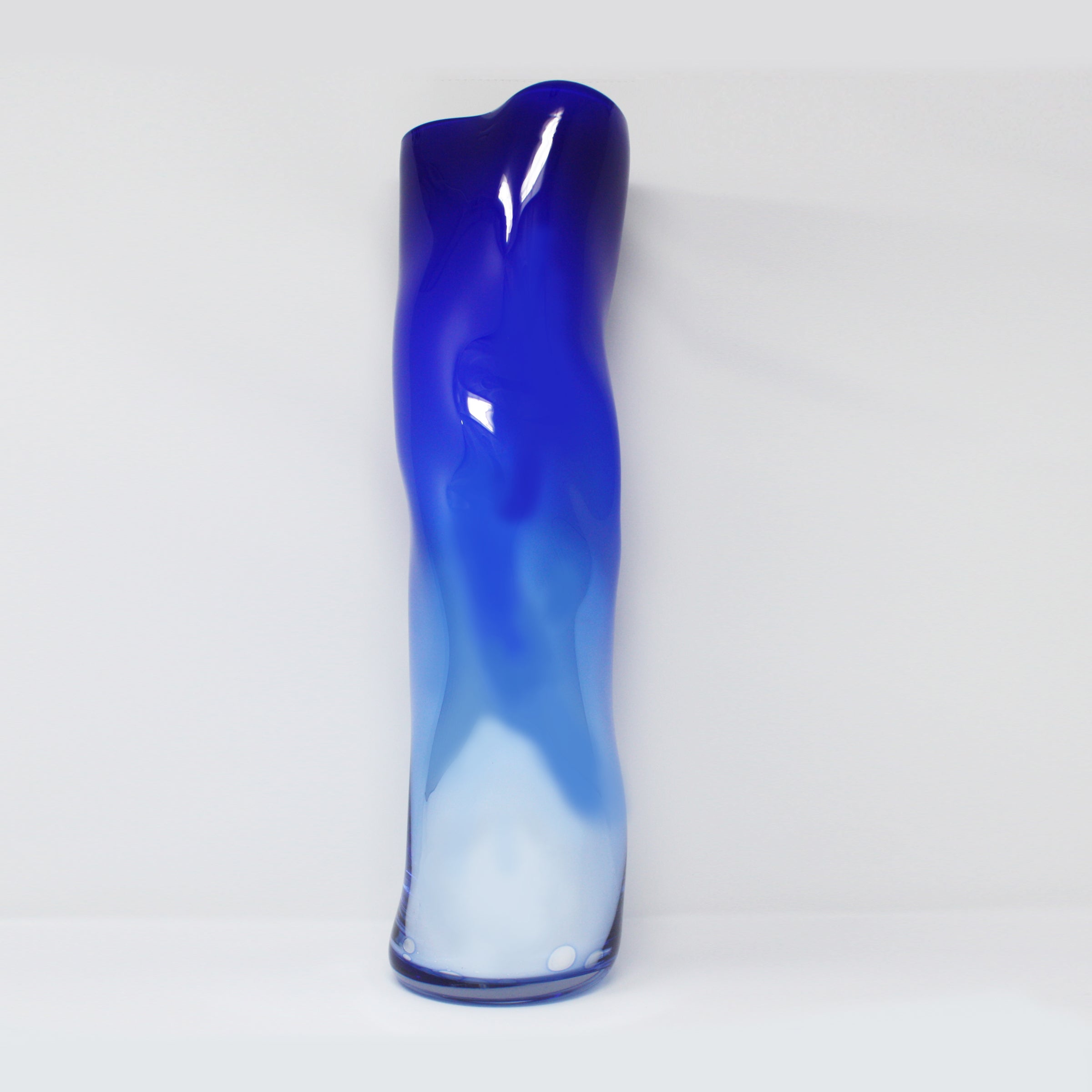 Yves Blue Wavy Vase