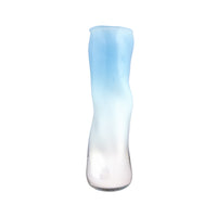 Baby Blue Wavy Vase