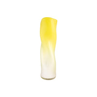 Yellow Wavy Vase