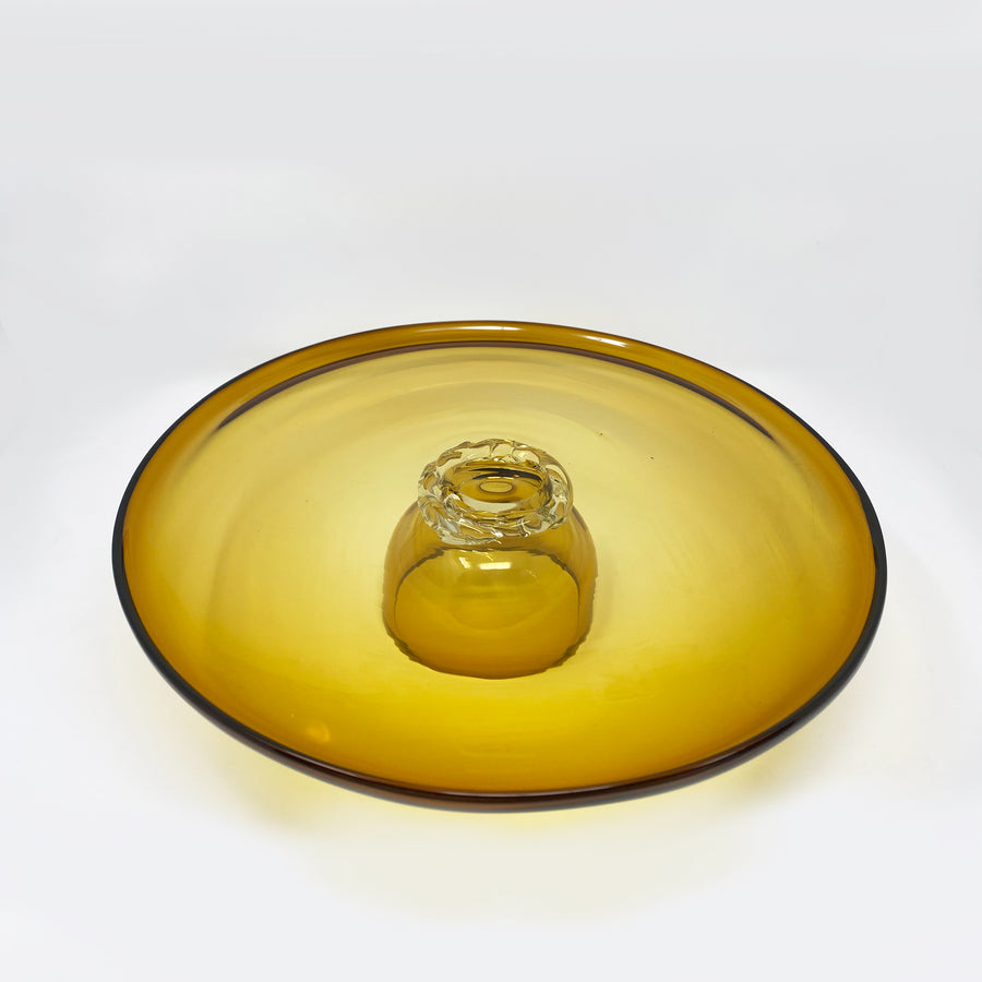 2 in 1 Cake Stand & Party Platter in Caramel