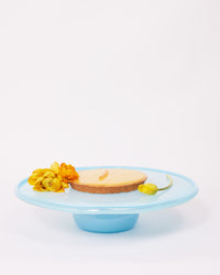 2 in 1 Cake Stand & Party Platter in Baby Blue with Opal Cover