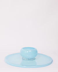 2 in 1 Cake Stand & Party Platter in Baby Blue with Opal Cover