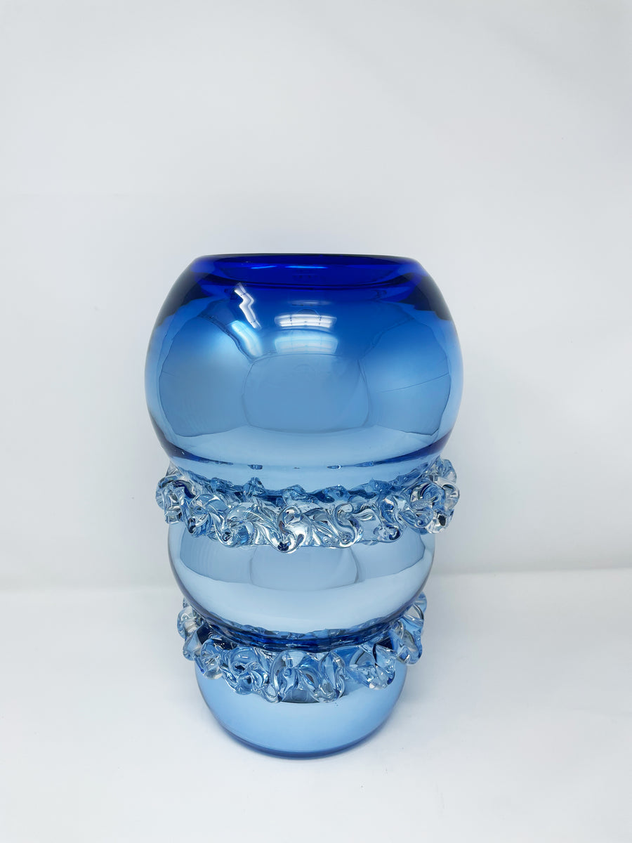 Royal Blue Frills Vase