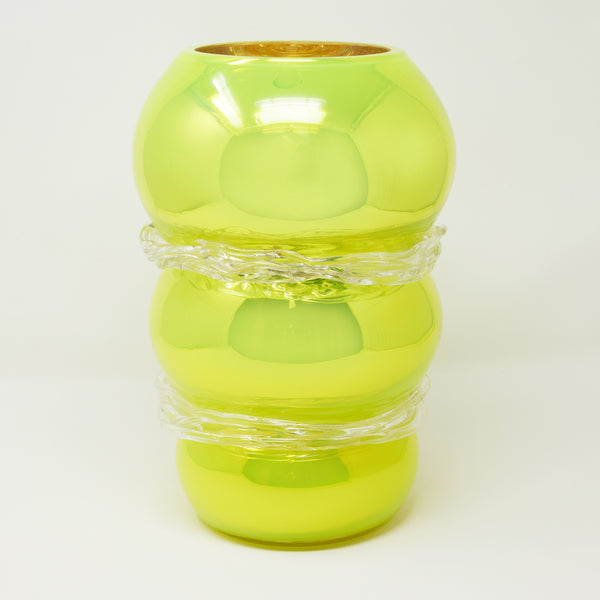 Neon Yellow String Vase