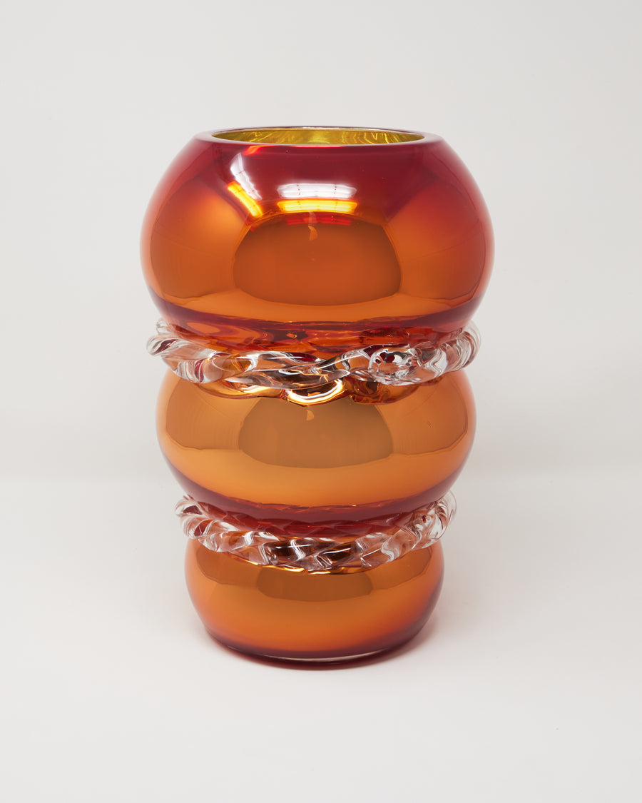 Blood Orange Rope Vase