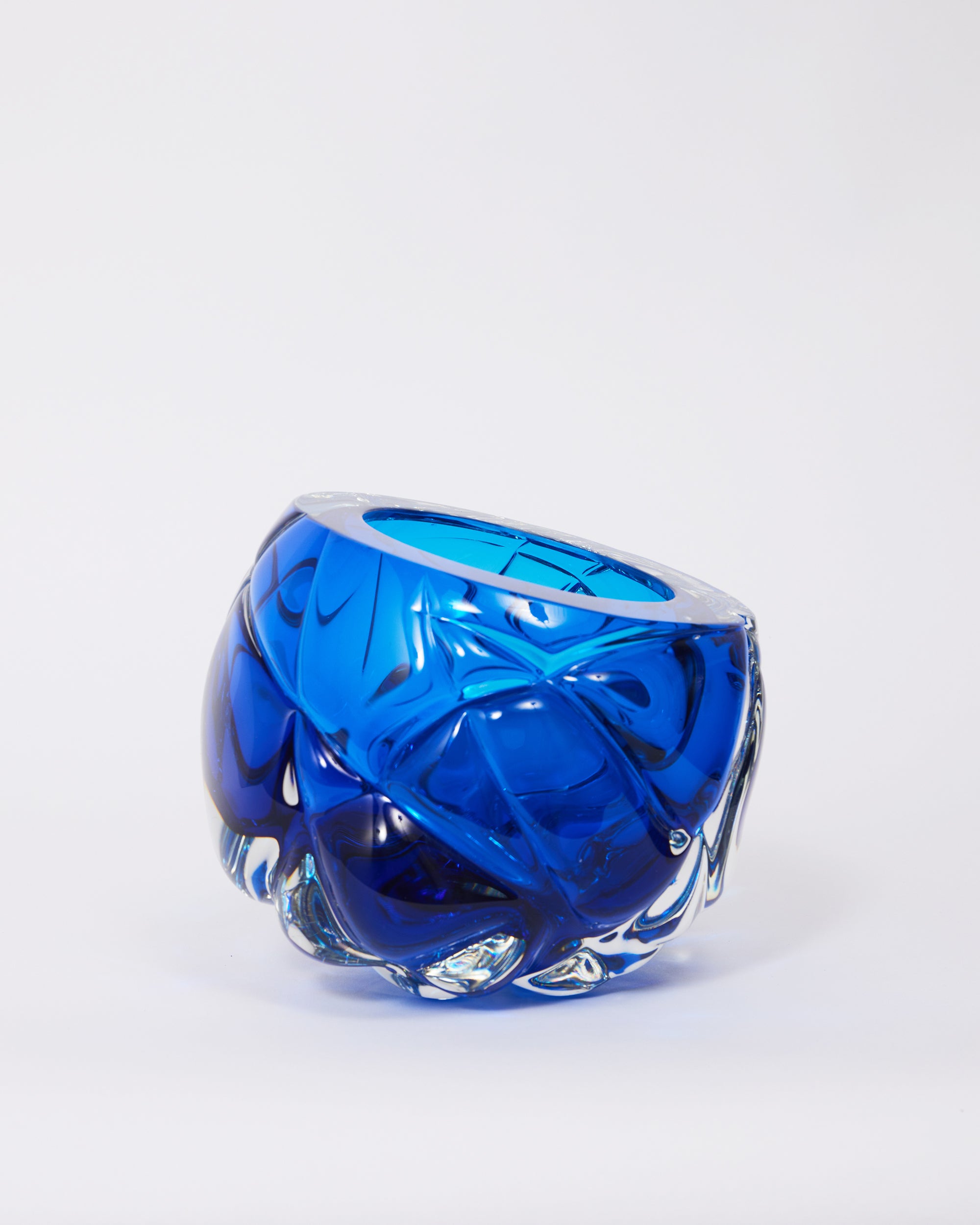 Royal Blue Cut Vase