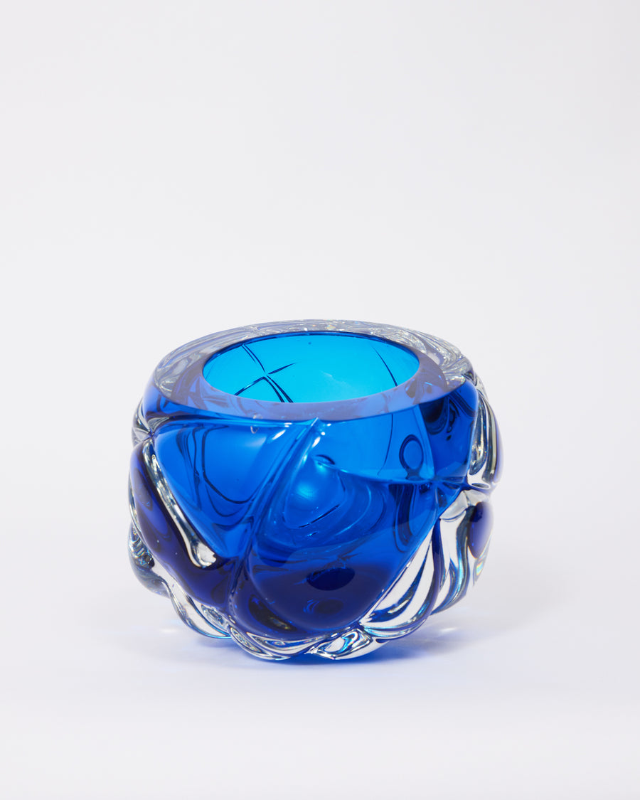 Royal Blue Cut Vase